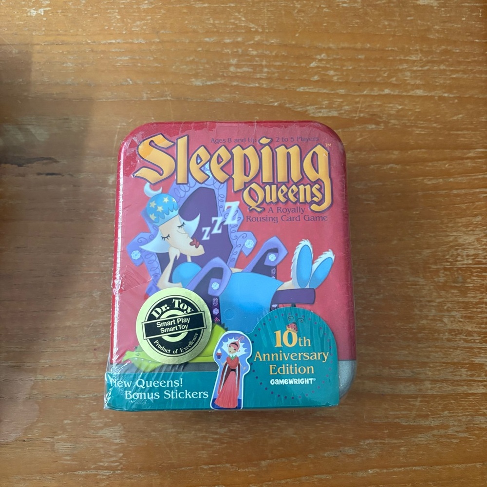 Gamewright Sleeping Queens 10th Anniversary Card Game - Red Tin